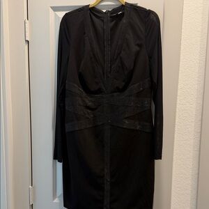 Elegant Black Long Sleeve Dress